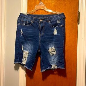 Denim shorts